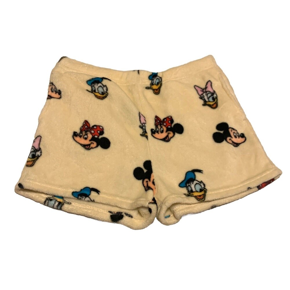 Disney Womens Minnie Mouse Pull On Shorts Plush Cozy XL Lounge Pajama Soft